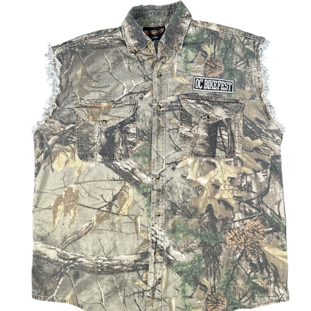 Ocean City MD 5th Annual Biker Rally Camo Vest Sz XL